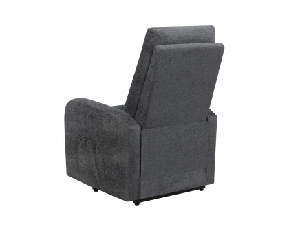 Coaster Tufted Upholstered Power Lift Recliner - Charcoal