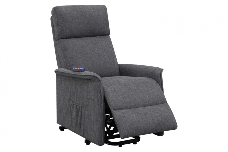 Coaster™ Power Lift Recliner with Wired Remote - Charcoal