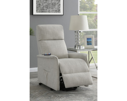 Coaster™ Power Lift Recliner with Wired Remote - Beige