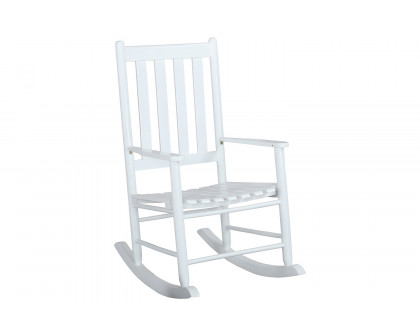 Coaster - Slat Back Wooden Rocking Chair