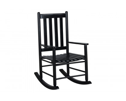 Coaster - Slat Back Wooden Rocking Chair