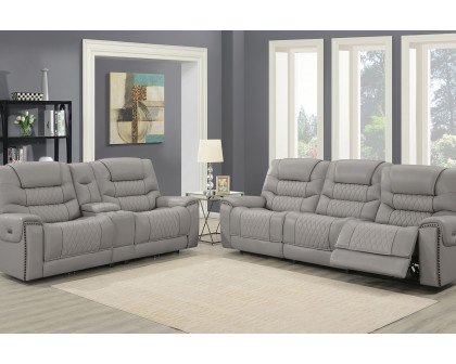 Coaster - Garnet 6-Piece Modular Power Sectional in Light Gray