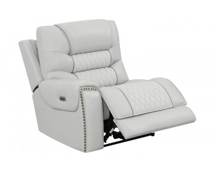 Coaster Garnet Upholstered Power Reclining Seat And Power Headrest Home Theater - Light Gray