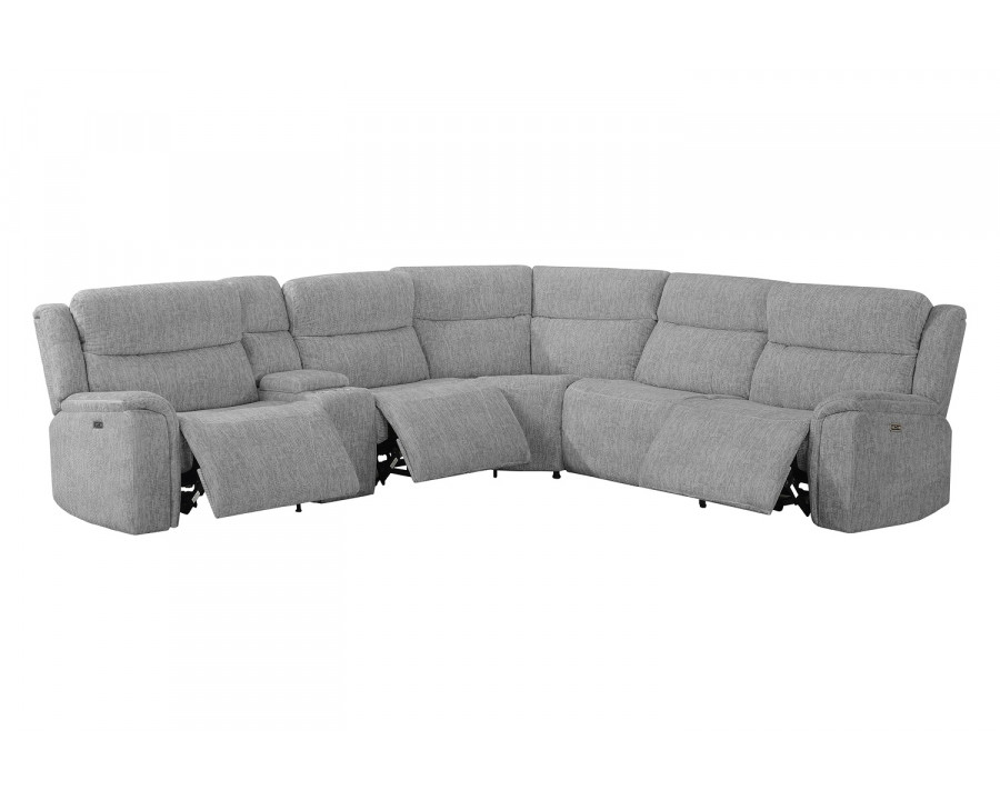 Coaster - Wagner 6-Piece Modular Power Sectional in Light Gray