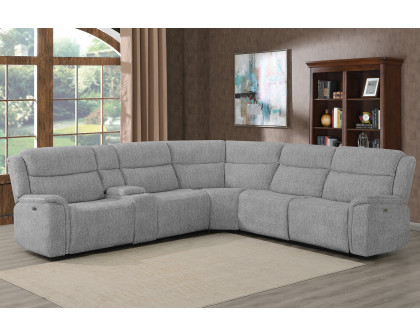 Coaster - Wagner 6-Piece Modular Power Sectional in Light Gray