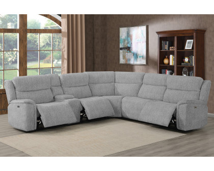 Coaster - Wagner 6-Piece Modular Power Sectional in Light Gray