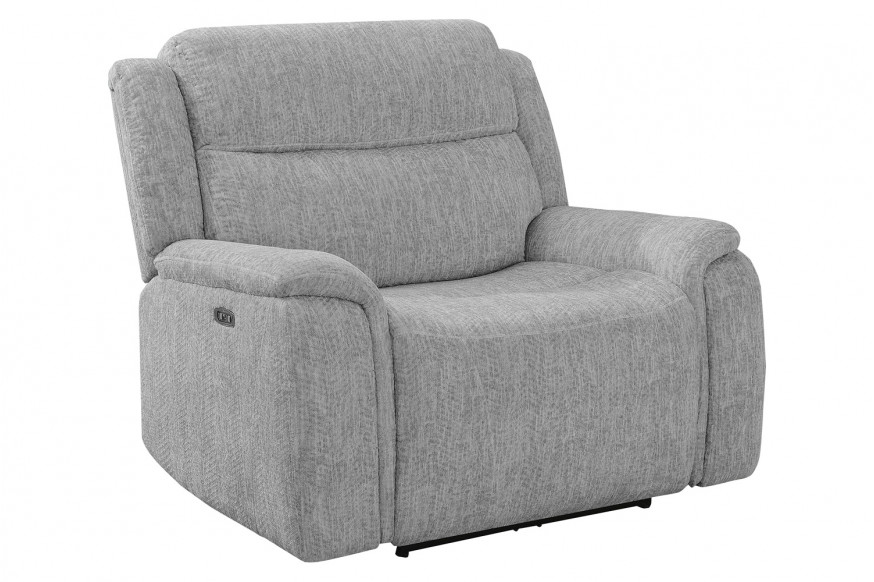 Coaster™ Wagner Power Recliner With Power Headrest - Light Gray