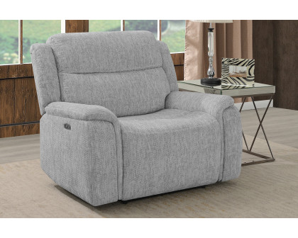 Coaster™ Wagner Power Recliner With Power Headrest - Light Gray