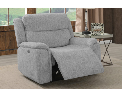 Coaster™ Wagner Power Recliner With Power Headrest - Light Gray