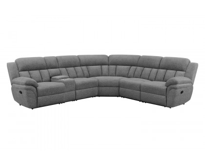 Coaster Bahrain 6-Piece Upholstered Motion Sectional - Charcoal