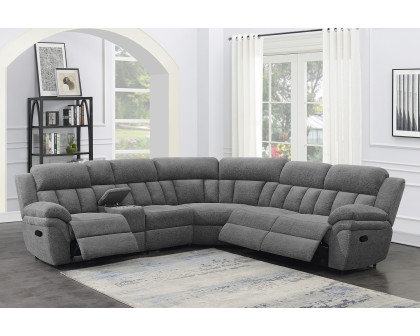 Coaster Bahrain 6-Piece Upholstered Motion Sectional - Charcoal