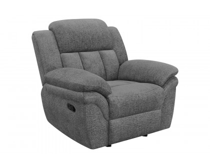 Coaster™ Bahrain Upholstered Glider Recliner - Charcoal