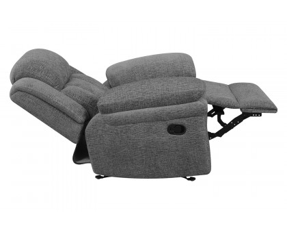 Coaster™ Bahrain Upholstered Glider Recliner - Charcoal