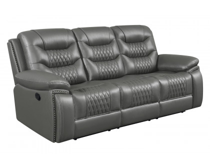 Coaster Flamenco Tufted Upholstered Motion Sofa - Charcoal