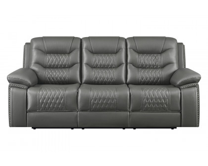 Coaster Flamenco Tufted Upholstered Motion Sofa - Charcoal