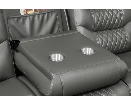 Coaster Flamenco Tufted Upholstered Power Sofa - Charcoal