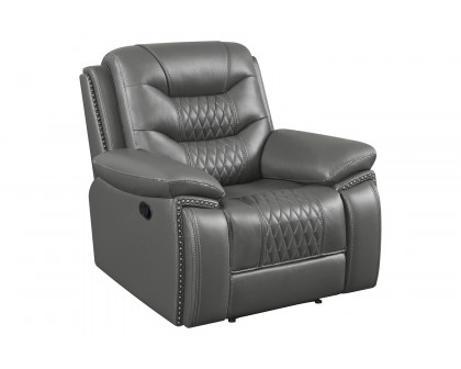 Coaster™ Flamenco Tufted Upholstered Recliner - Charcoal