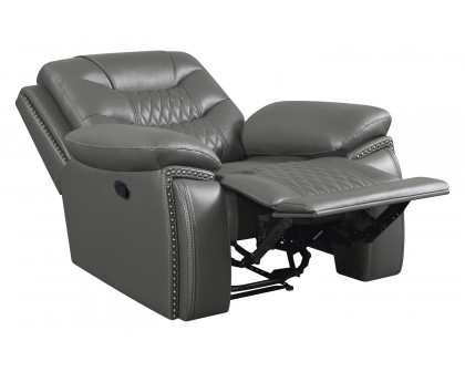 Coaster™ Flamenco Tufted Upholstered Recliner - Charcoal