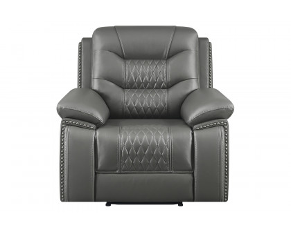 Coaster™ Flamenco Tufted Upholstered Recliner - Charcoal