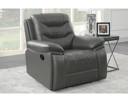 Coaster™ Flamenco Tufted Upholstered Recliner - Charcoal