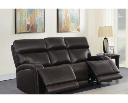 Coaster Longport Upholstered Power Sofa - Dark Brown