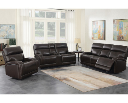 Coaster Longport Upholstered Power Sofa - Dark Brown