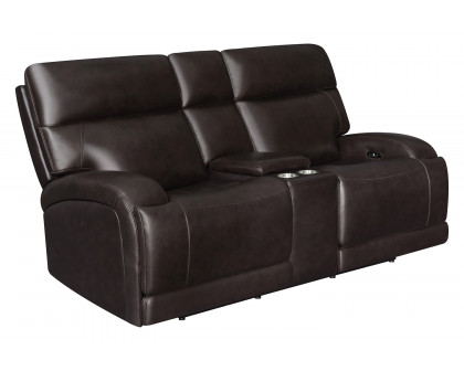 Coaster - Longport Upholstered Power Loveseat with Console