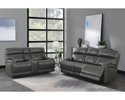 Coaster Longport Upholstered Power Sofa - Charcoal