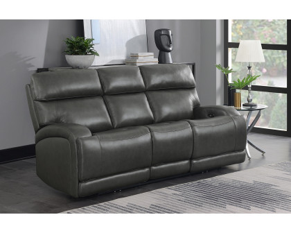 Coaster Longport Upholstered Power Sofa - Charcoal