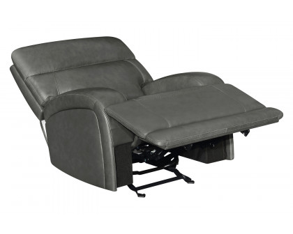 Coaster™ Longport Upholstered Power Glider Recliner - Charcoal