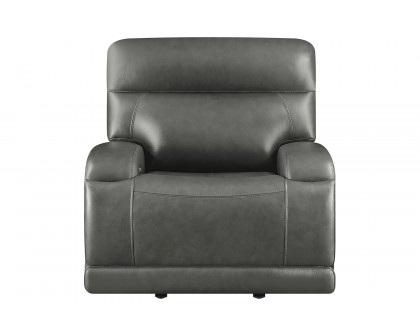 Coaster™ Longport Upholstered Power Glider Recliner - Charcoal