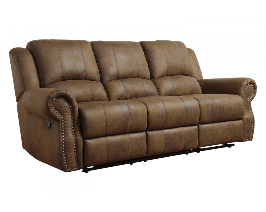 Coaster - Sir Rawlinson Rolled Arm Motion Sofa with Nailhead Trim