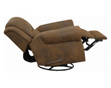 Coaster Sir Rawlinson Swivel Rocker Recliner - Buckskin Brown