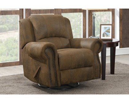 Coaster Sir Rawlinson Swivel Rocker Recliner - Buckskin Brown