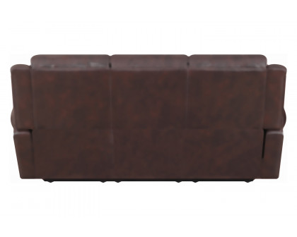 Coaster Sir Rawlinson Nailhead Trim Motion Sofa - Dark Brown