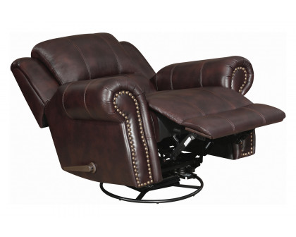 Coaster™ Sir Rawlinson Swivel Rocker Recliner - Dark Brown