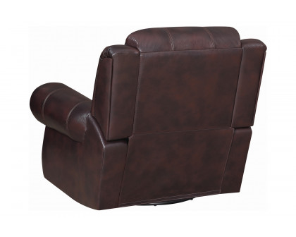 Coaster™ Sir Rawlinson Swivel Rocker Recliner - Dark Brown