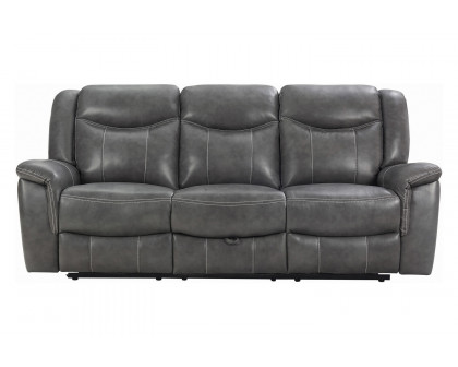 Coaster - Conrad Upholstered Motion Sofa in Gray