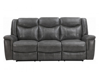 Coaster - Conrad Upholstered Motion Sofa in Gray