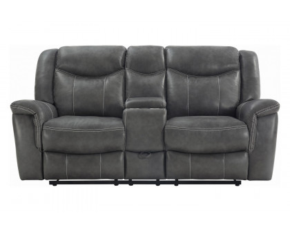 Coaster - Conrad Upholstered Motion Loveseat in Gray