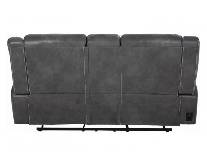 Coaster - Conrad Upholstered Motion Loveseat in Gray