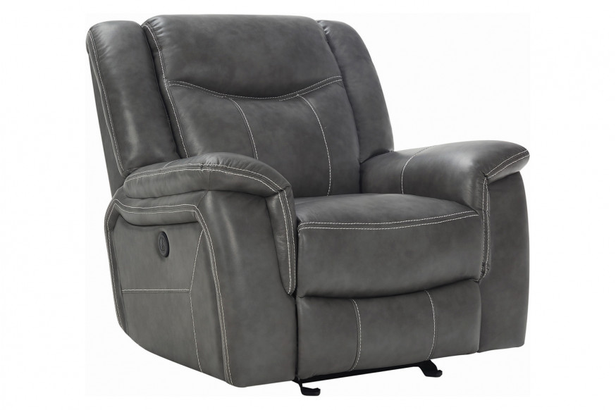 Coaster™ Conrad Upholstered Motion Glider Recliner - Gray