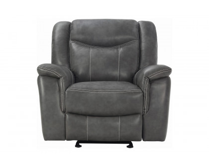 Coaster™ Conrad Upholstered Motion Glider Recliner - Gray