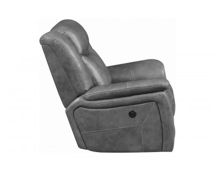 Coaster™ Conrad Upholstered Motion Glider Recliner - Gray