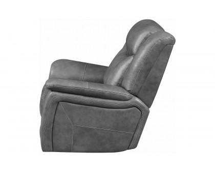 Coaster™ Conrad Upholstered Motion Glider Recliner - Gray