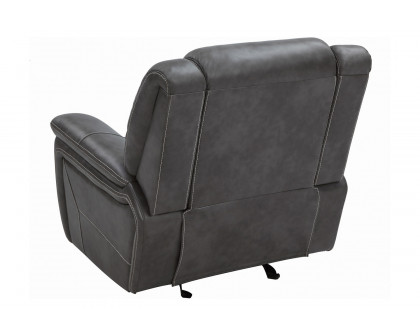 Coaster™ Conrad Upholstered Motion Glider Recliner - Gray