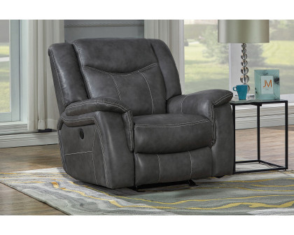 Coaster™ Conrad Upholstered Motion Glider Recliner - Gray