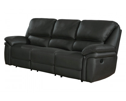 Coaster Breton Upholstered Tufted Back Motion Sofa - Dark Charcoal