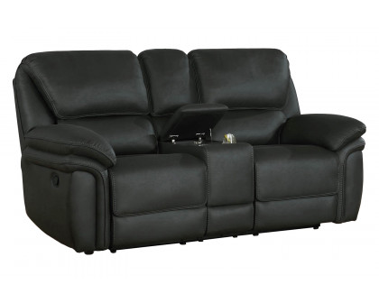 Coaster - Breton Upholstered Tufted Back Motion Loveseat