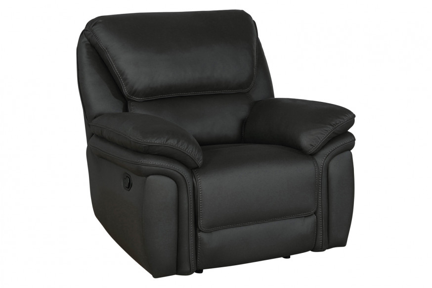 Coaster™ Breton Upholstered Tufted Back Recliner - Dark Charcoal